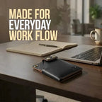 Minimalist Card Holder Wallet with Button Closure