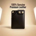 Minimalist Card Holder Wallet with Button Closure