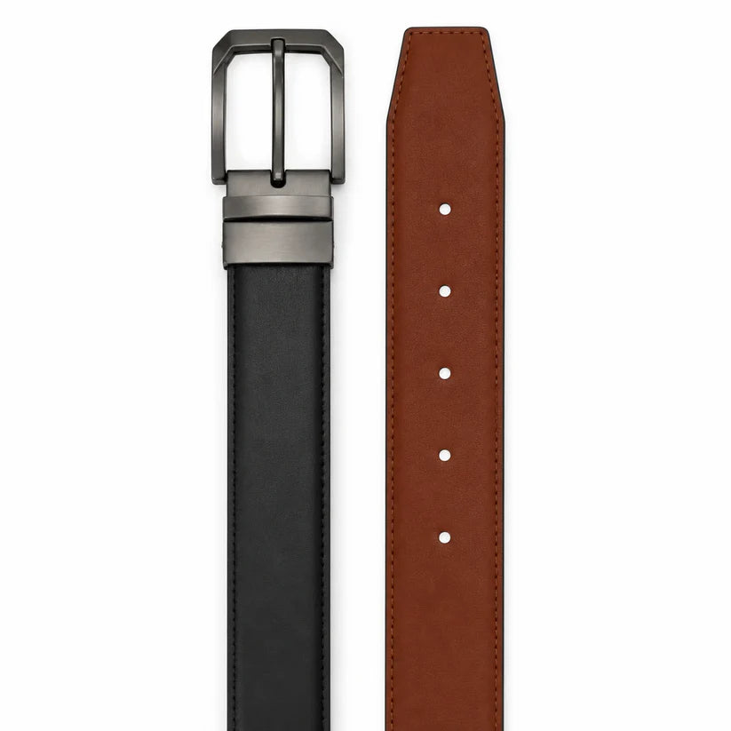 Premium 2-in-1 Reversible Genuine Leather Belt