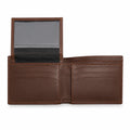 Obsidian Slim Cowhide Leather Wallet - Brown