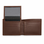 Obsidian Slim Cowhide Leather Wallet - Brown