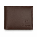Obsidian Slim Cowhide Leather Wallet - Brown