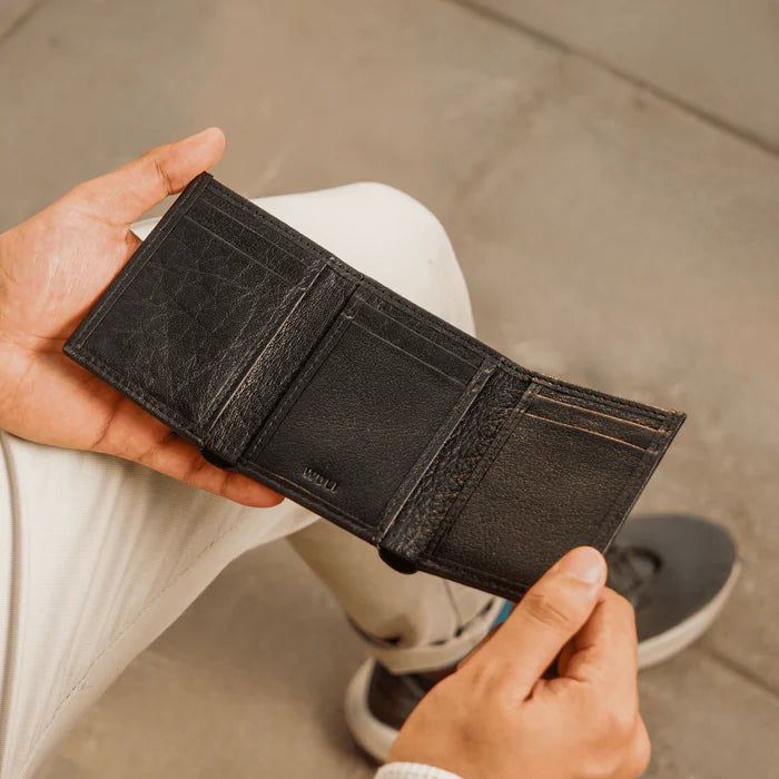Premium Buffalo Leather Trifold Wallet
